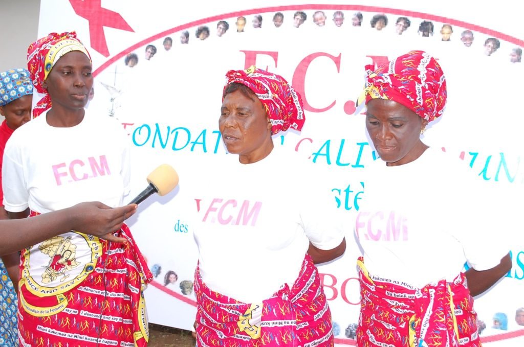 Rassemblement de veuves accompagnées par la Fondation Calixte Munana à Kambove